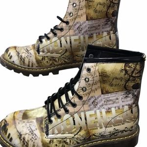 Noneillah Multi Brown Music Boots Men and Women